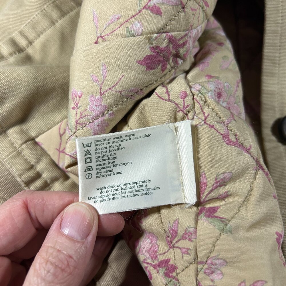 Vintage Barn Coat Jacket Women Size S Beige Corduroy Collar Chore Streetwear See - Picture 8 of 15